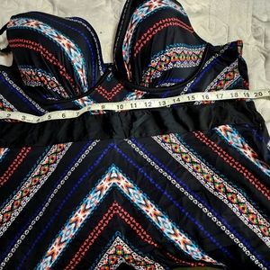 Multi color bathing suit top